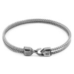 Classic Grey Cromer Silver and Rope Bracelet