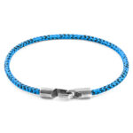 Blue Noir Talbot Silver and Rope Bracelet