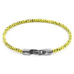 Yellow Noir Talbot Silver and Rope Bracelet