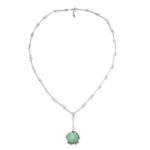 BLOSSOM collier with green aventurine