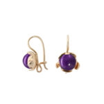BLOSSOM hook earrings with Amethyst