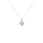 Bones necklace with mint chalcedony