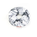 Silk Scrunchie “White Zebra” Print