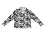 Baby Pajamas Silk Shirt “Black Zebra” Print