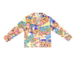 Baby Silk Pajama Set Shirt “Harlequin” Print