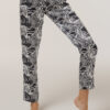 Printed Silk Pyjamas Pants “Black Zebra”