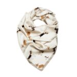 Silk scarf with dogs
