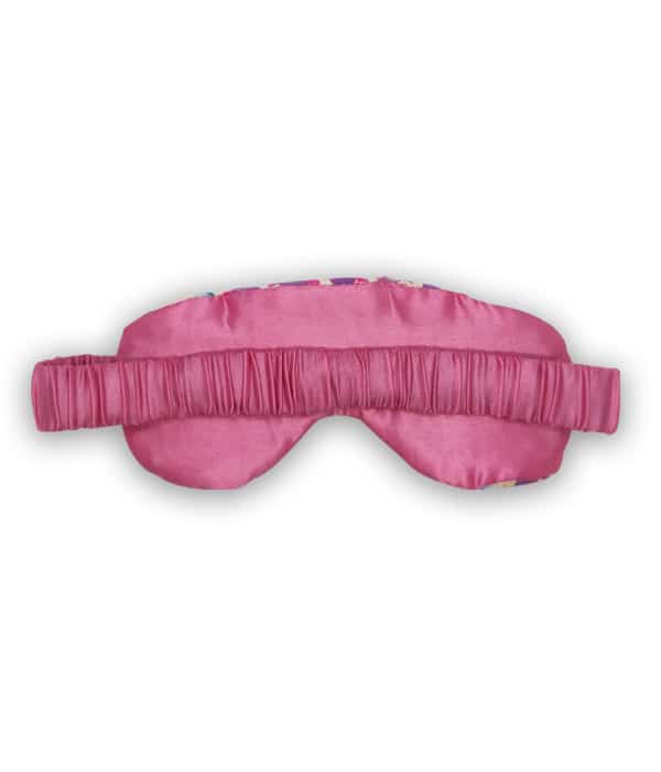 Linton Tweed Eye mask- Pink blue tweed - Kapdaa-The-Offcut