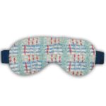 Linton Tweed Eye mask- Blue and red stripes