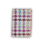 Linton Tweeds Passport Holder- Pink, blue and white