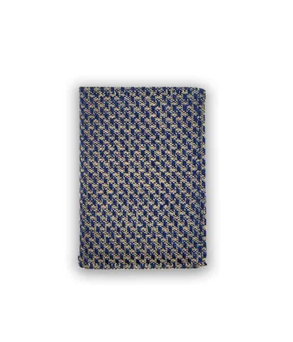 Linton Tweeds Passport Holder- Shiny Blue - Kapdaa-The-Offcut