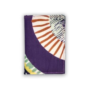 Salavaged fabric Passport Holder- Abstract shapes - Kapdaa-The-Offcut