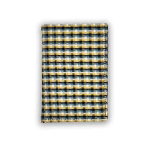 Salavaged fabric Passport Holder- Yellow - Kapdaa-The-Offcut
