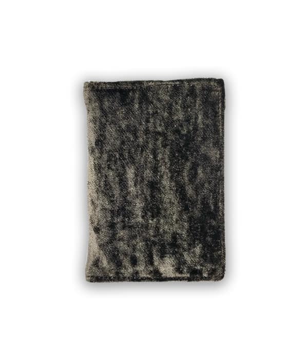 Salavaged fabric Passport Holder- Brown velvet - Kapdaa-The-Offcut