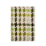Linton Tweed A5 Notebook- Green and white