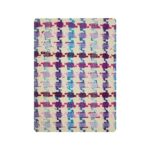 Linton Tweed A5 Notebook- Pink, blue and white