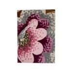 Mantero A5 Notebook- Brown with pink flower
