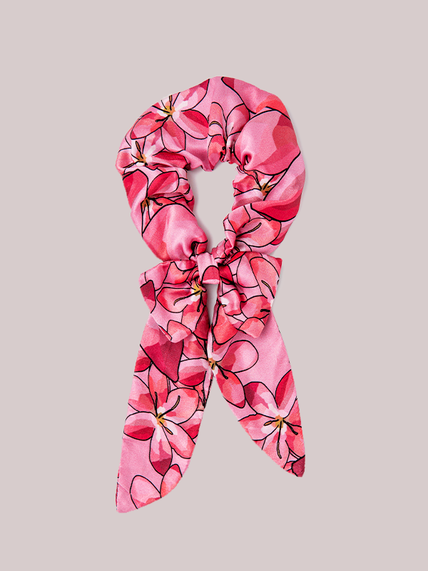 Stainable Floral Print Scrunchy Online