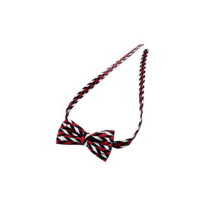 Kid's Bow Headband Red Black And White