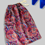 Paisley Shoe Bag – Red, Maroon and Blue