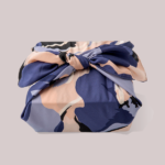 Ratti – Fabric Gift Wraps – Blue Black And Blush Floral Pattern