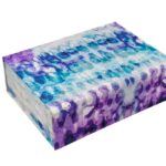 Sustainable Collapsible Box – Purple Lilac White And Blue
