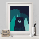 Nordic Bear I Fine Art Print (UNFRAMED)