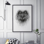 Scribble Cat Fine Art Print (UNFRAMED)