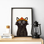 Wonder Cat Fine Art Print (UNFRAMED)