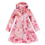 Pink Fit and Flare Raincoat for Girls
