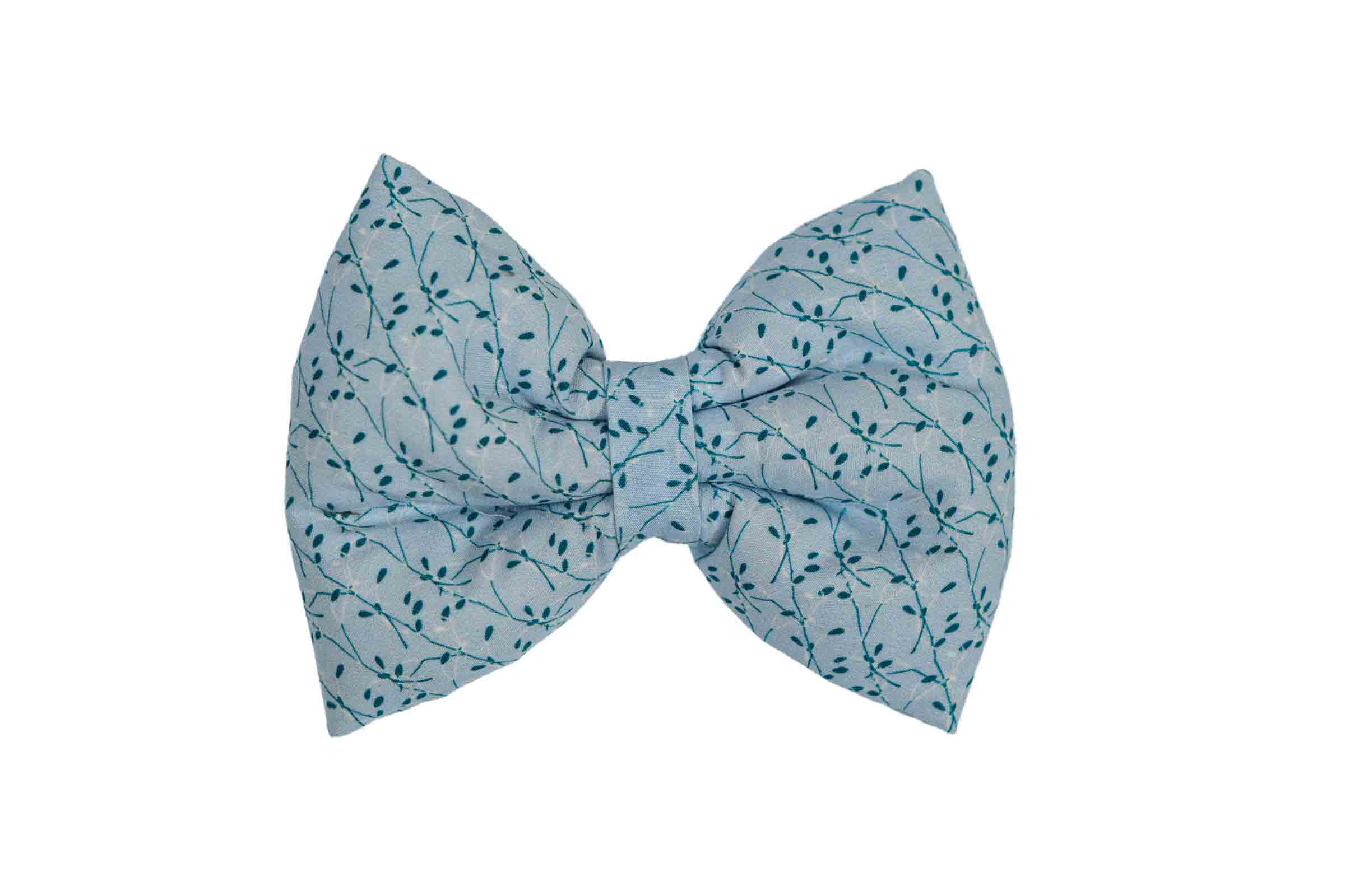 Sustainable Pet Bow Tie White Leaf