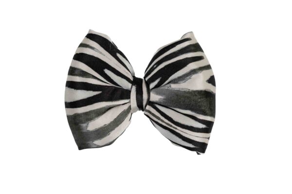 Pet Bow Tie Zebra Print