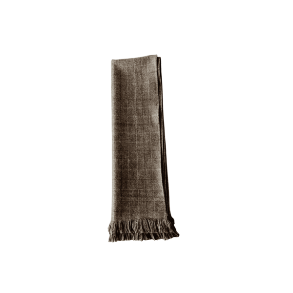 Sustainable Woolen Scarf Dark Grey Unisex