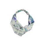 Sustainable Headband – Off White With Multi Color Abstract Print