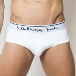Walking Jack – Solid Briefs – White Classic Underwear