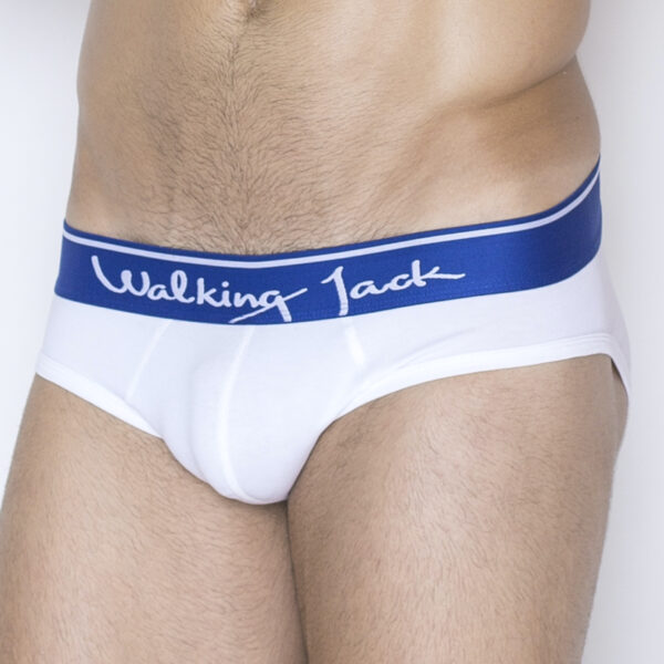 Walking Jack - underwear - Core Briefs - White Blue - detail