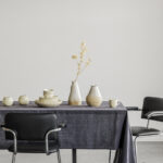 Linen tablecloth / Charcoal (145x 250cm)