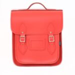 Pillar Box Red – Handmade Leather – City Backpack
