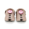 SHU-028 – light Pink Leather Shoe with Little Bear