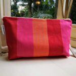 Zip Bag red orange pink 14″